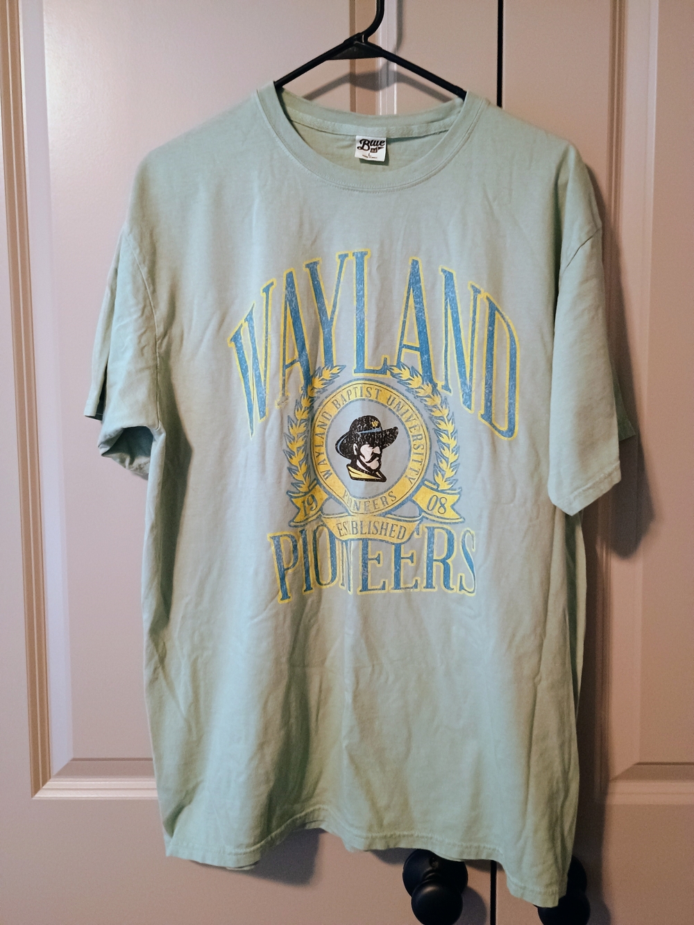 Blue 84 Wayland Pioneers Mint Green Graphic Tee